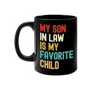 My DaughteIn Laws, tazza in ceramica da 350 ml, con scritta in inglese "Daughter in Law is My Favourite Childs", idea regalo per la suocera, tazza con scritta in inglese "My Dear Daughter in Law