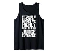 My Degree in Psychology Shirt Funny Psicologo Canotta