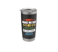 My Design Engineer Voice Funny Engineering Job Titiles Bicchiere termico in acciaio inox doppia parete