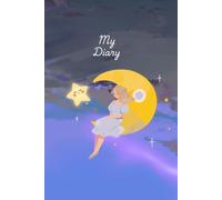My Diary: Dreamy Night Sky and Floating Girl Hardcover Journal with Lined Pages