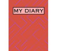 My Diary - Writing Journal: 90 GSM, Ruled, Paperback.: Lined Notebook for Daily Writing, Journaling, Notes & Personal Reflection - Red Striped Aesthetic Design.