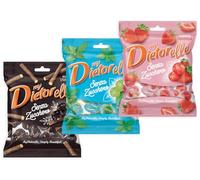 My Dietorelle Mix Caramelle Gommose Liquirizia, Fragola e Menta 100% Vegan Senza Zucchero e Senza Glutine 70g