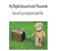 My Digital Accounts and Passwords -A Large Print Notebook to Help You and/or Loved Ones to Keep track of online business site passwords, resets, ... accounts: Store with your important files
