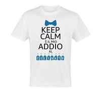 My Digital Print - T Shirt Uomo Divertenti, Keep Calm è Il Mio Addio al Celibato, Magliette in 100% Cotone Uomo Manica Corta, Regali Divertenti, Idee Regalo Maglietta, Gadget Matrimonio (IT L Uomo)