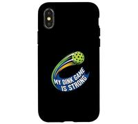 My Dink Game Is Strong Pickleball Player Design Custodia per iPhone X/XS