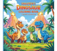 My Dinosaur Coloring Book: "A Fun and Easy Dinosaur Coloring Book for Kids Ages 3-8 with Cute Cartoon Dinosaurs and Thick Line Art"