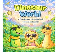 My Dinosaur World - Simple and Easy Colouring for Adults and Kids: Stress Relieving Dinosaur Designs Colouring book for Creativity and Calm, Mindful Colouring