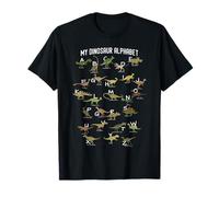 My Dinosaurs Alphabet ABC Dino Identificazione Educativo Maglietta