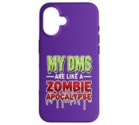 My DMs Are Like a Zombie Apocalypse - Funny Viral Social Med Custodia per iPhone 16