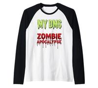 My DMS Are Like a Zombie Apocalypse - Funny Viral Social Med Maglia con Maniche Raglan