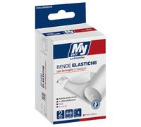 My Doct Bende Elastiche in Cotone con Fissaggio, 4x6 cm, Colore Bianco, 2 Pezzi