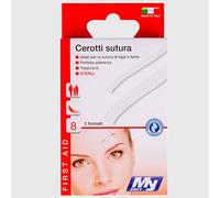 My Doct Cerotti Per Sutura Di Tagli E Ferite, Doppia Misura 3x7.5 Cm E 6.4x0. Cm, Pezzi, Bianco, Assortiti, 8 Unità