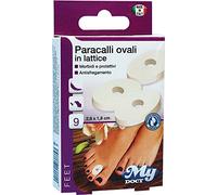 My Doct Paracalli Ovali in Lattice, 2.8x1.8 cm, Colore Bianco, 9 Pezzi