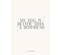 My Dog Is Better Than a Boyfriend: 120 Sassy Reasons Dogs Win Every Time is a funny, quirky lined notebook made for dog lovers with personality.