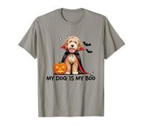 My Dog Is My Boo Funny Halloween Dog Lover Women Girls Maglietta