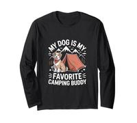 My Dog Is My Favorite Camping Buddy Viaggi All'aperto Maglia a Manica