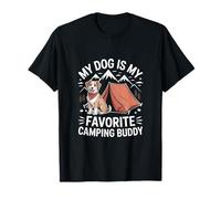 My Dog Is My Favorite Camping Buddy Viaggi All'aperto Maglietta