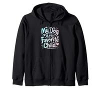 My Dog Is My Favorite Child - Simpatico design pastello Felpa con Cappuccio