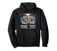 My Dog Is My Valentine Labrador Retriever Graffiti Felpa con Cappuccio