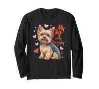 My Dog Is Therapy Yorkshire Terrier Amante Maglia a Manica
