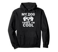 My Dog Thinks I'm Cool - Occhiali da Sole Cucciolo Felpa con Cappuccio