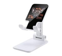My Dog Thinks Im Cool Pet Parent Dog Lover - Supporto per telefono cellulare pieghevole, regolabile, da scrivania, accessorio da viaggio, 16,5 x 8,9 x 6,3 cm
