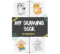 My Drawing Book #1 ANIMALS: How to Draw with Grid copy method | Learning book step by step for kids | Learn easily