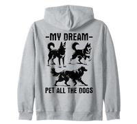 My Dream Pet All The Dogs - Divertente detto amante dei cani Felpa con Cappuccio