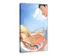 My Dress-Up Darling - Poster su tela, motivo: anime My Dress-Up Darling, decorazione artistica da parete per soggiorno e camera da letto, con cornice, 50 x 75 cm