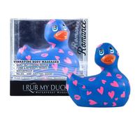 My Duckie Romance 2.0 - vibratore impermeabile per clitoride (blu-rosa)