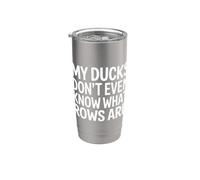 My Ducks Don't Even Know What Rows Are Caos ||- Bicchiere termico in acciaio inox doppia parete
