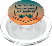 My Eyes Are Bigger Than Summer Funny Teacher, tasca falsa PopSockets PopGrip per MagSafe
