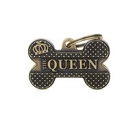 Medaglietta Per Cani E Gatti Personalizzata Osso Queen English