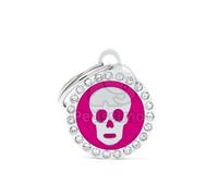 My family medaglietta - Glam cranio circolare pink (BH26GM06)