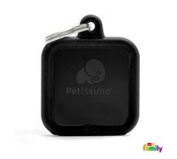 My Family medaglietta - Hushtag rettangolo nero 1 pz (HTA03BLACK)