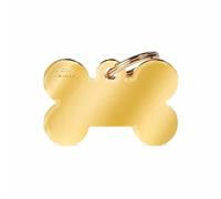 MY FAMILY Srl BIG BONE MEDAGLIETTA PER COLLARE IN OTTONE DORATO