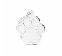 MY FAMILY Srl BIG PAWPRINT MEDAGLIETTA PER COLLARE WHITE
