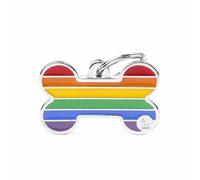 MY FAMILY Srl L BONE MEDAGLIETTA PER COLLARE RAINBOW