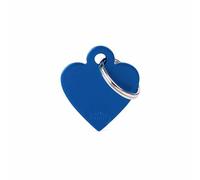 MY FAMILY Srl SMALL HEART MEDAGLIETTA PER COLLARE IN ALLUMINIO BLUE