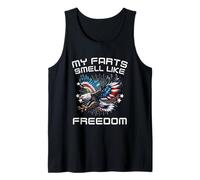 My Farts Smell Like Freedom Funny Eagle American 4 luglio Canotta