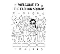 My Fashion World: Coloring & Creativity Book
