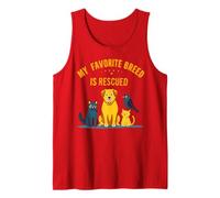 My Favorite Breed Is Recued Dog Cat Bird Amante Animali Fan Canotta