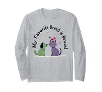 My Favorite Breed Is Recued Dog Cat Bird Amante Animali Fan Maglia a Manica