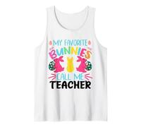 My Favorite Bunnies Call Me Teacher Classroom Bunny Canotta