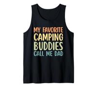 My Favorite Camping Buddies Call Me Dad divertente festa del papà Canotta