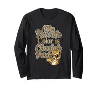 My Favorite Color is Cheetah Print Sassy Leopard Animal Maglia a Manica
