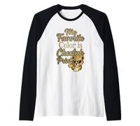 My Favorite Color is Cheetah Print Sassy Leopard Animal Maglia con Maniche Raglan