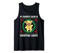 My Favorite Color Is Christmas Lights Mucca Funny Country Farm Canotta