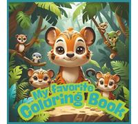 My favorite Coloring book: Educational coloring pages with animals for children 3-9