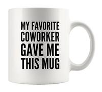 My Favorite Coworker Gave Me This Mug Tazza da caffè Going Away Divertente Ufficio Capo Datore di Lavoro Dipendente Novità Drinkware 311,8 g Bianco